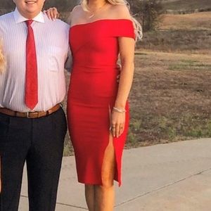 Off the shoulder dress